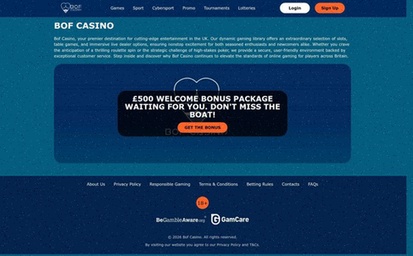 BOF casino bonusvoorwaarden