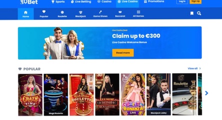 30bet casino bonus overzicht
