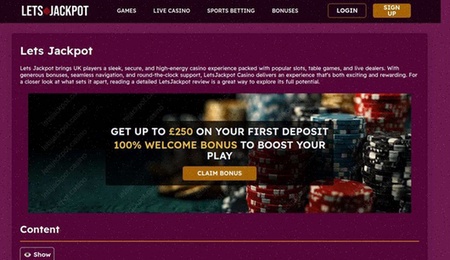 LetsJackpot Casino login review