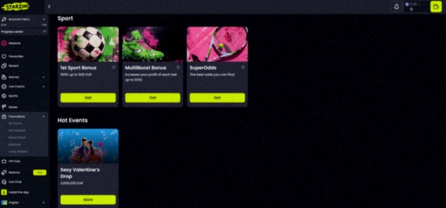 Starzino welkomstbonus