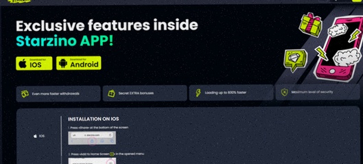 Starzino welkomstbonus 100% tot €100